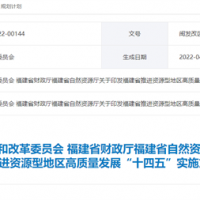 2025年治理歷史遺留礦山面積達(dá)2萬畝 福建省推進資源型地區(qū)高質(zhì)量發(fā)展